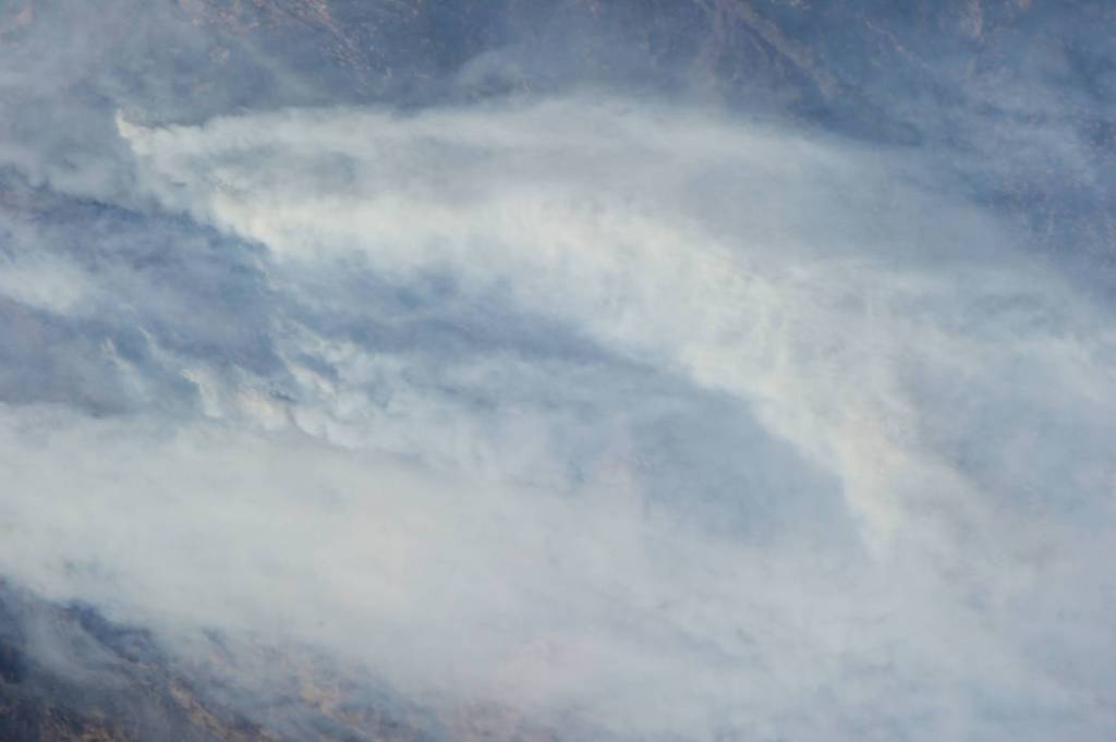 Smoke Plumes from California Wildfires