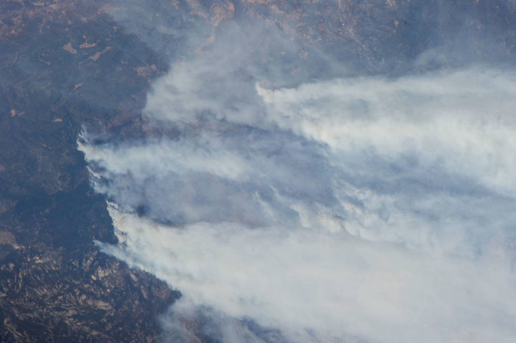 Smoke Plumes From California Wildfires