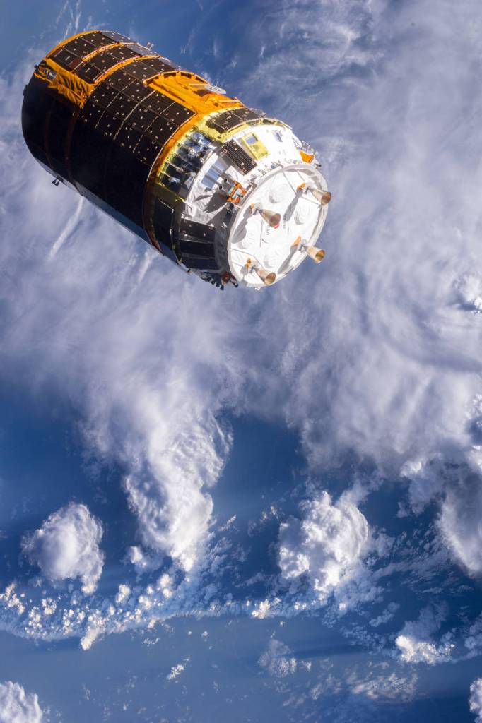 HTV-4 Backs Away from the Station