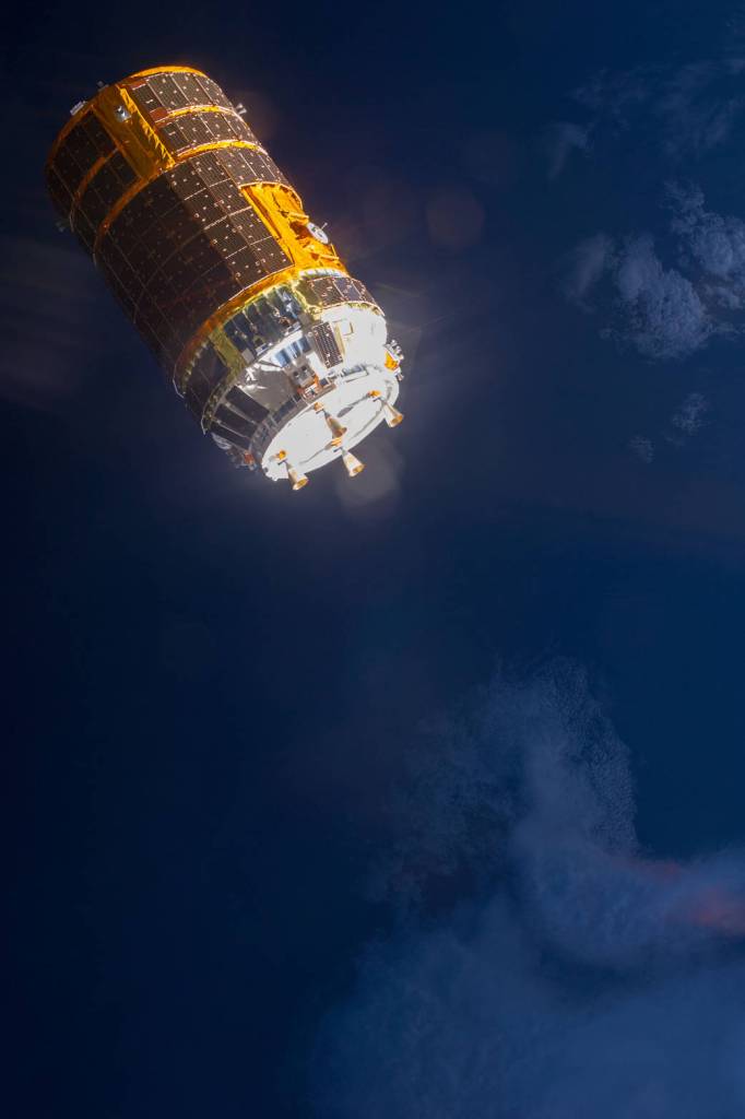 HTV-4 Backs Away from the Station