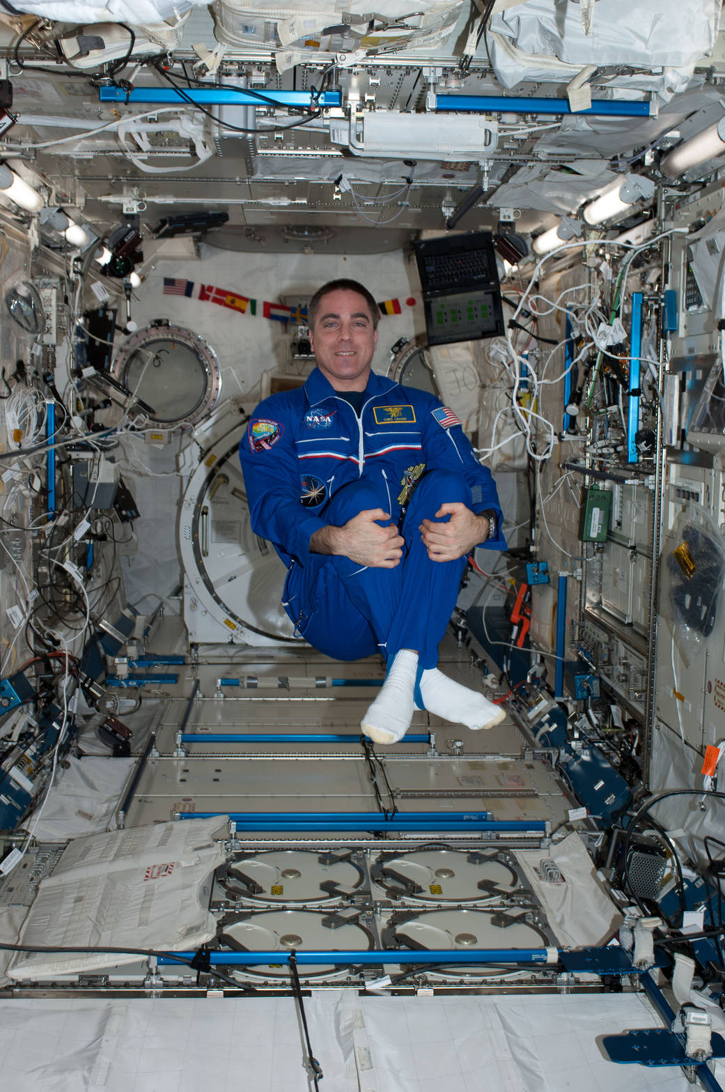Astronaut Chris Cassidy in Station's Kibo Lab