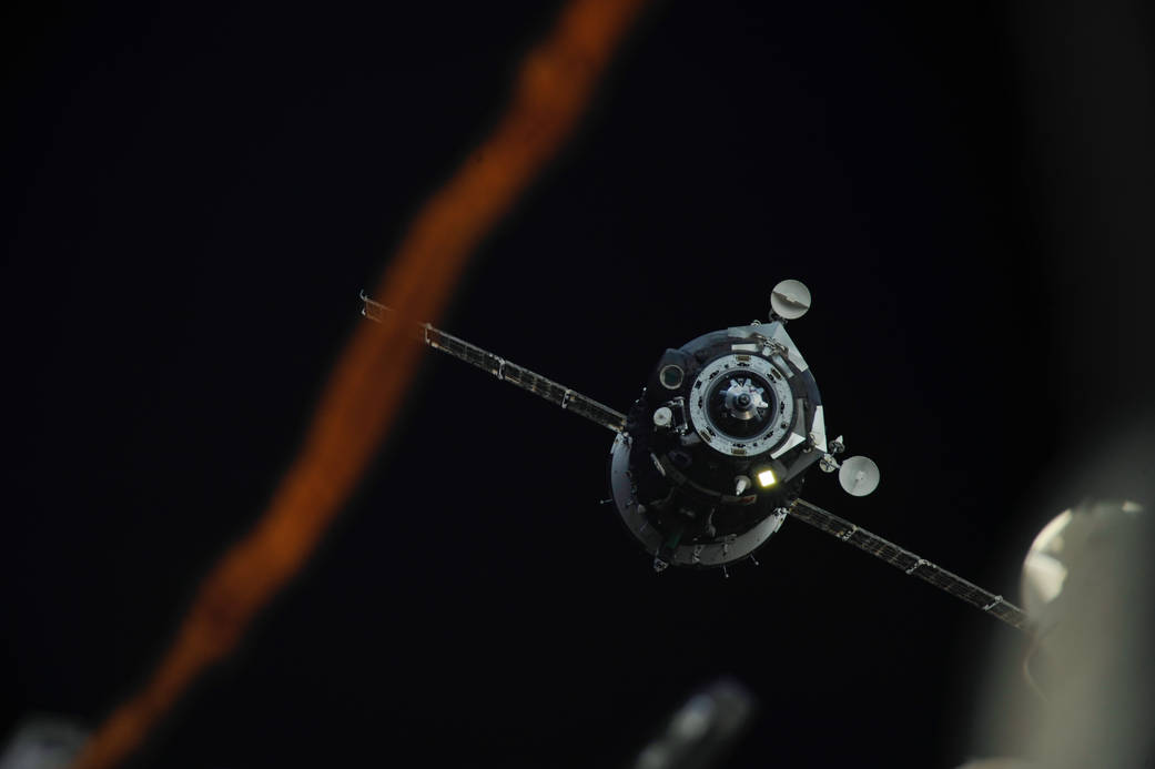 The Soyuz TMA-08M Spacecraft Departs