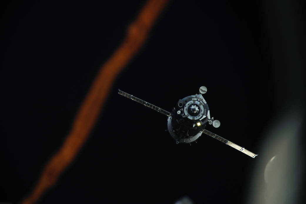 The Soyuz TMA-08M Spacecraft Departs