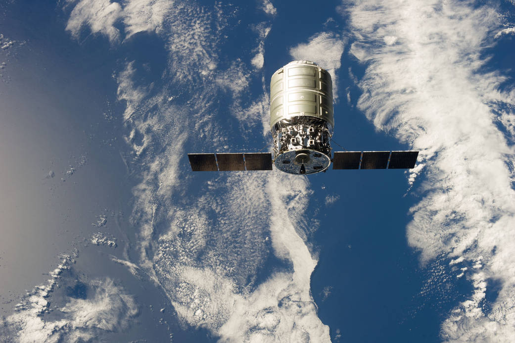 The first Cygnus commercial cargo spacecraft