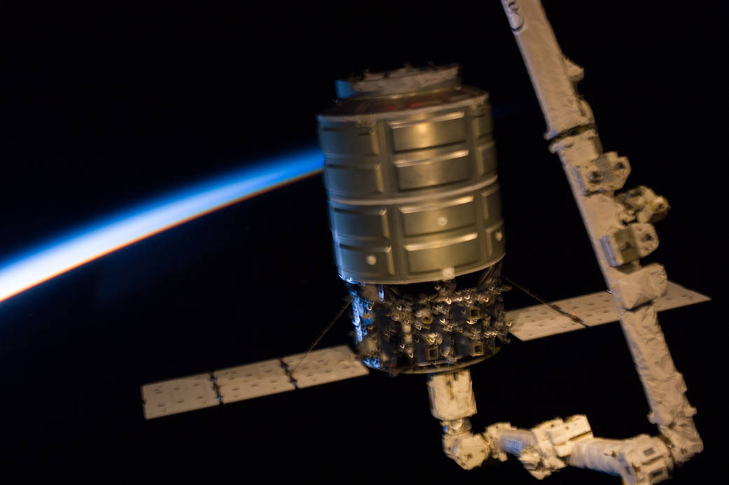 Cygnus Captured by Station Crew