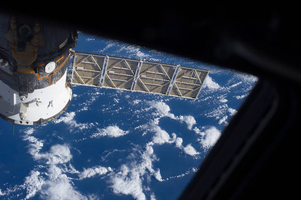 Russian Soyuz Docked to Station