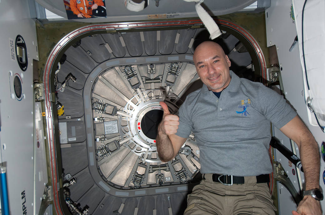 Cygnus Gets Thumbs Up From Station Astronaut Luca Parmitano
