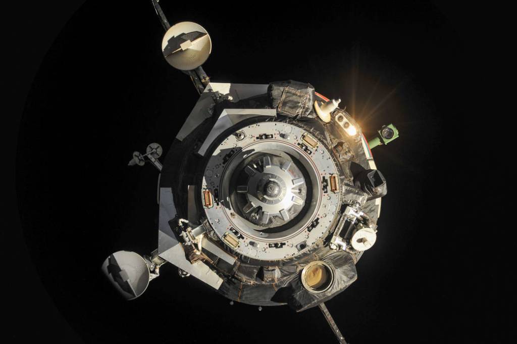 The Soyuz TMA-09M Spacecraft Departs the Station