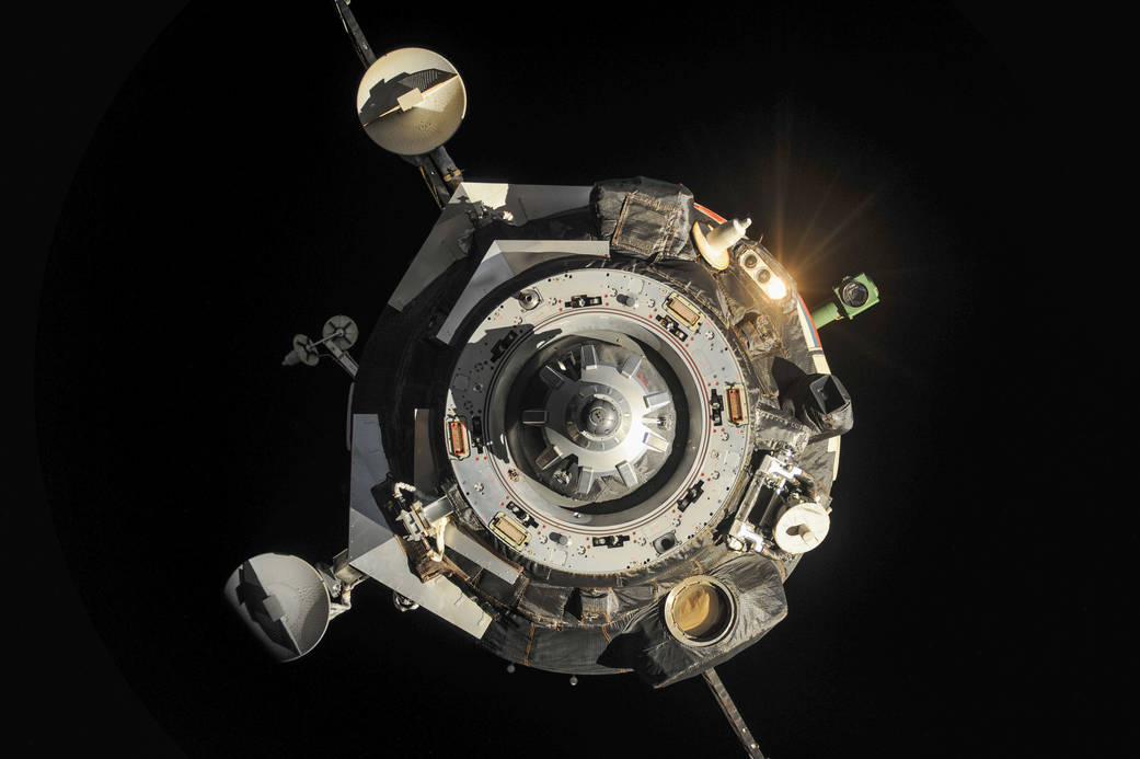 The Soyuz TMA-09M Spacecraft Departs the Station