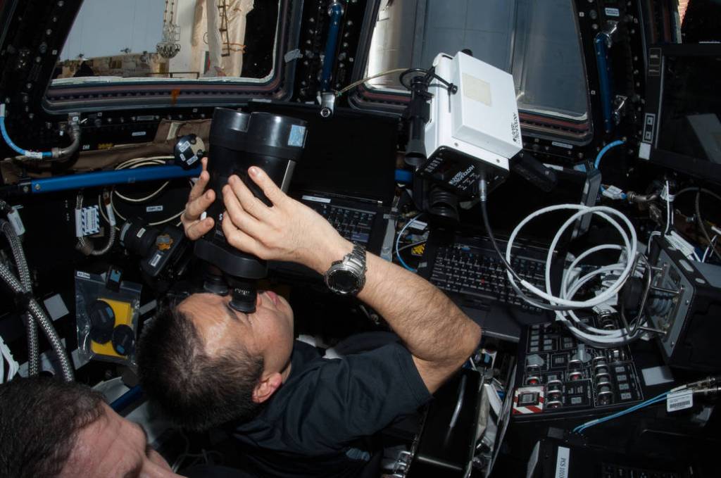 Astronaut Koichi Wakata Watches Cygnus Approach