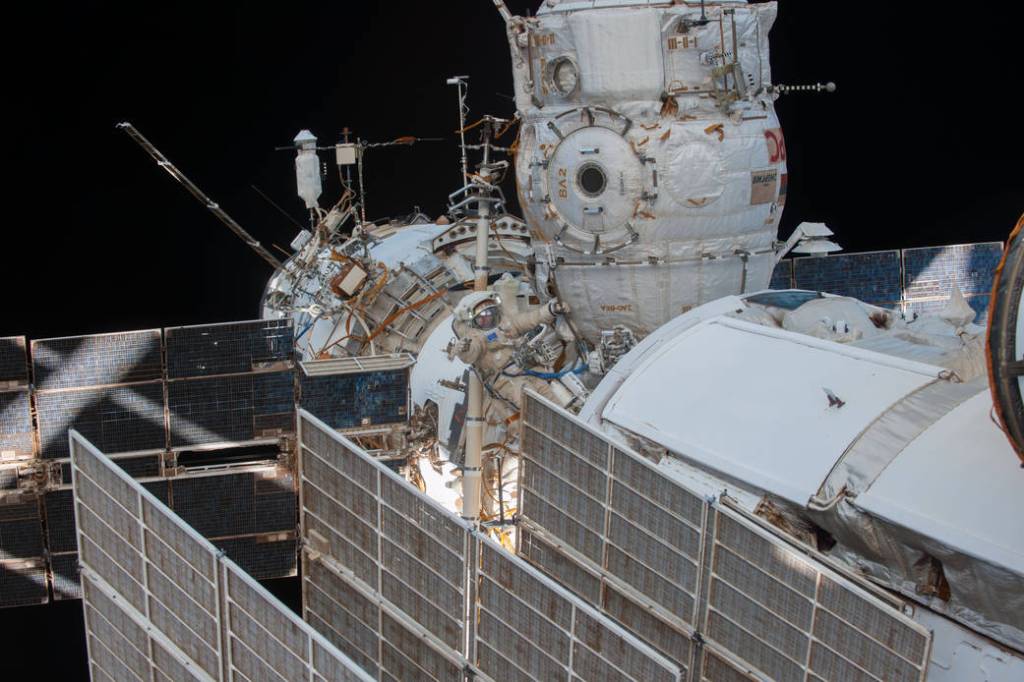 Russian Spacewalker Oleg Kotov