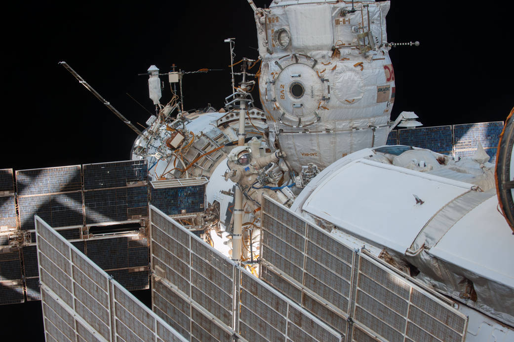 Russian Spacewalker Oleg Kotov