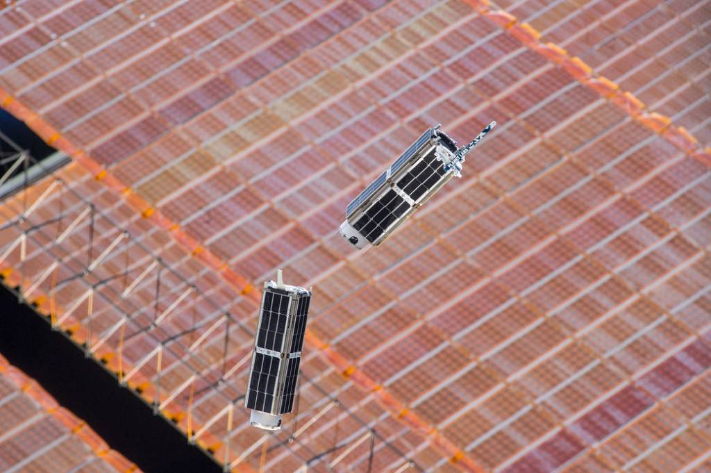 CubeSats and Station Solar Array Panels