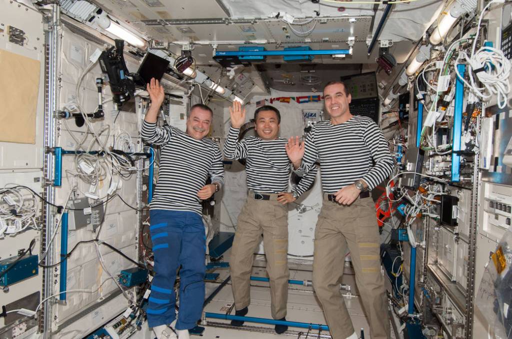 Expedition 38/39 Waves Inside the Kibo