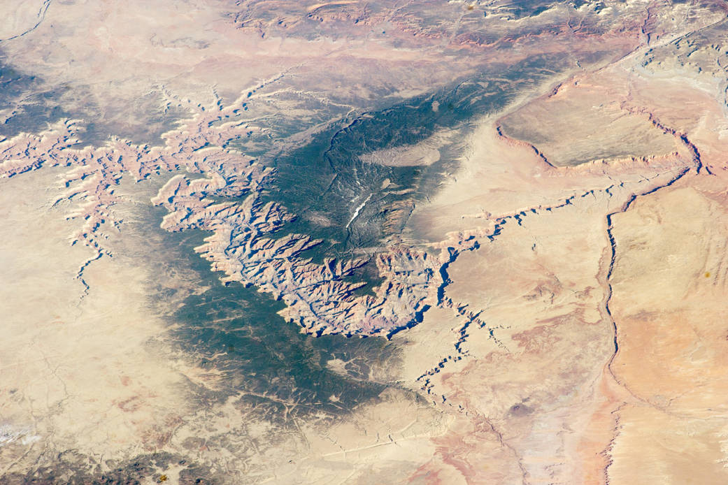 Astronaut photograph (ISS039-E-5258) of the Grand Canyon, taken on March 25, 2014 by the Expedition 39 crew aboard the Internati