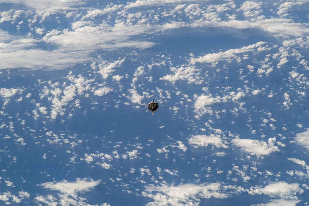 Distant View of the Soyuz TMA-12M