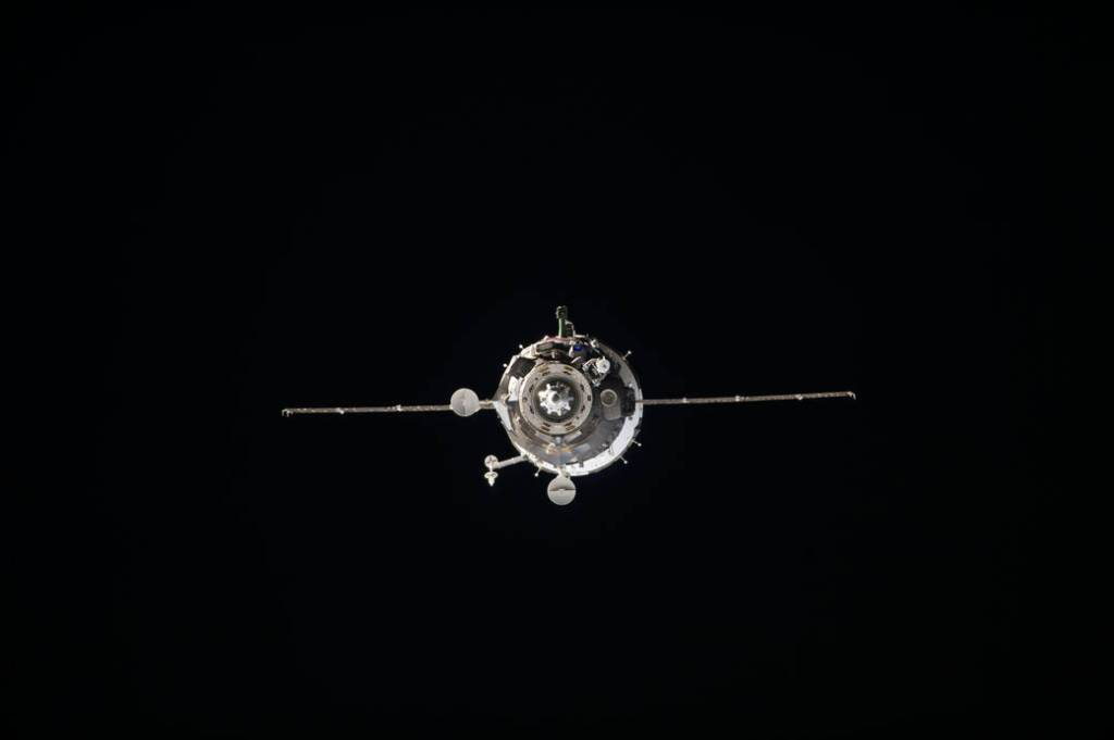 Soyuz TMA-12M Shortly Before Docking