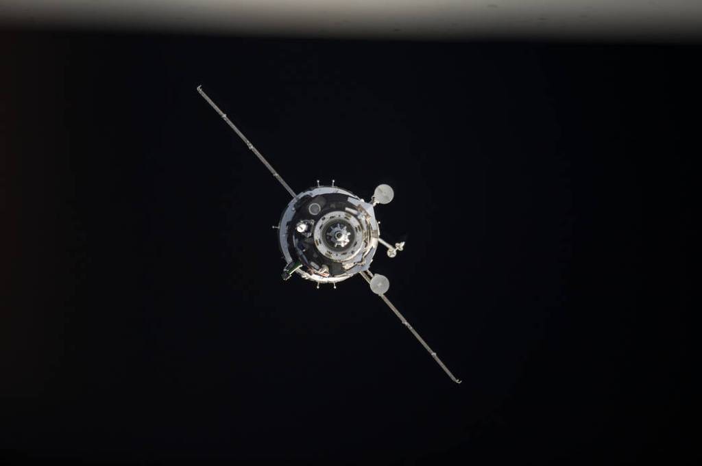 Soyuz TMA-12M Shortly Before Docking