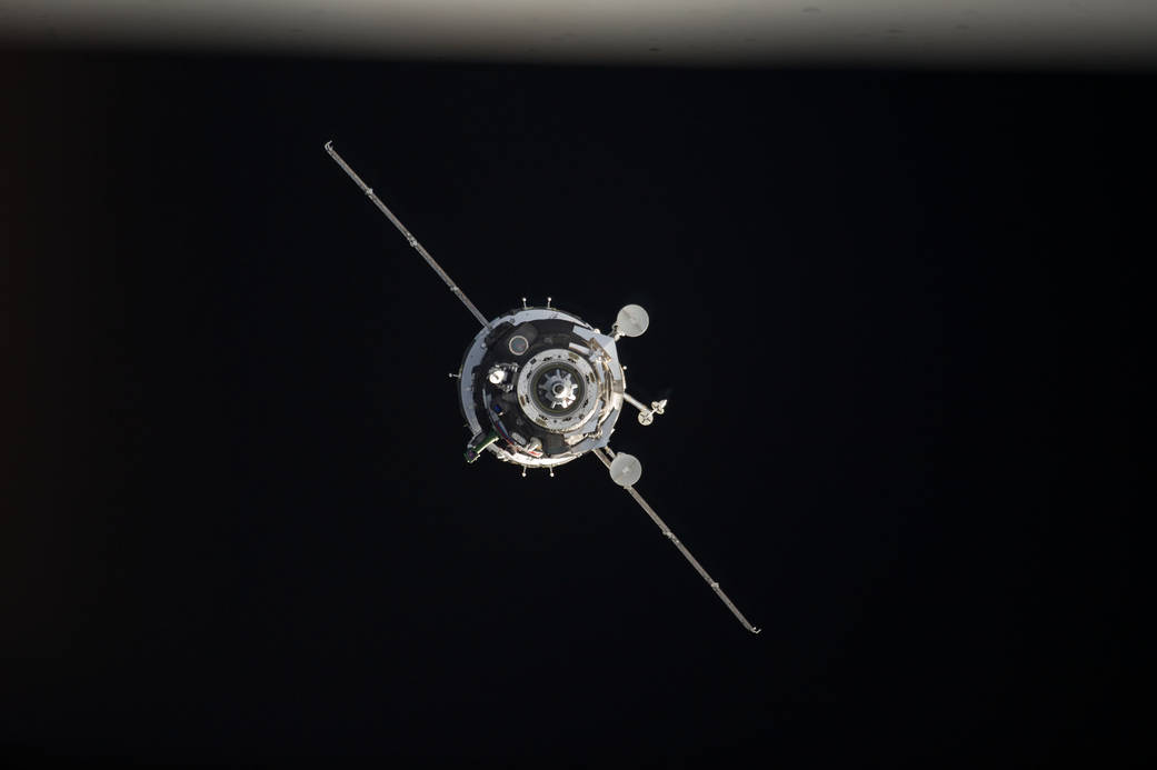 Soyuz TMA-12M Shortly Before Docking