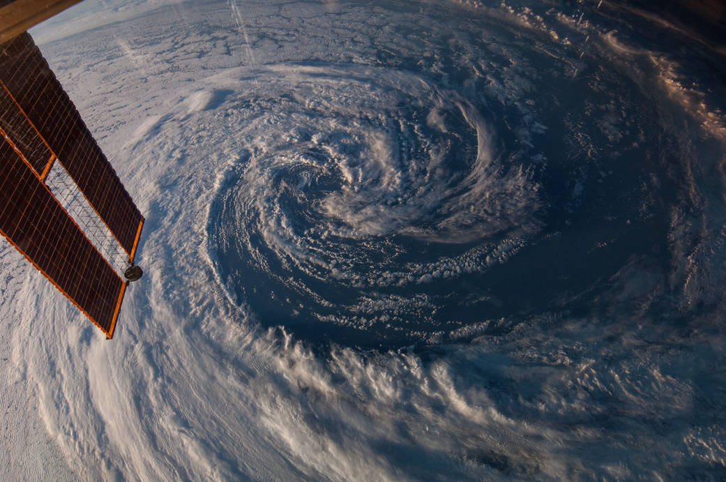 Station View of Storm off Coast of Australia