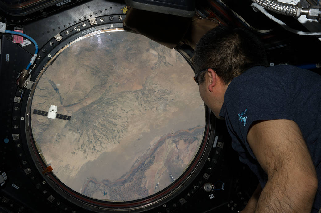 Station Commander Eyes Dragon Approach