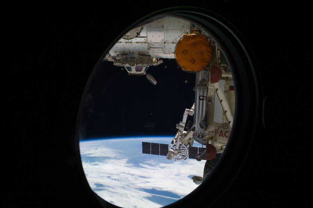 Cygnus Captured by Station's Robotic Arm