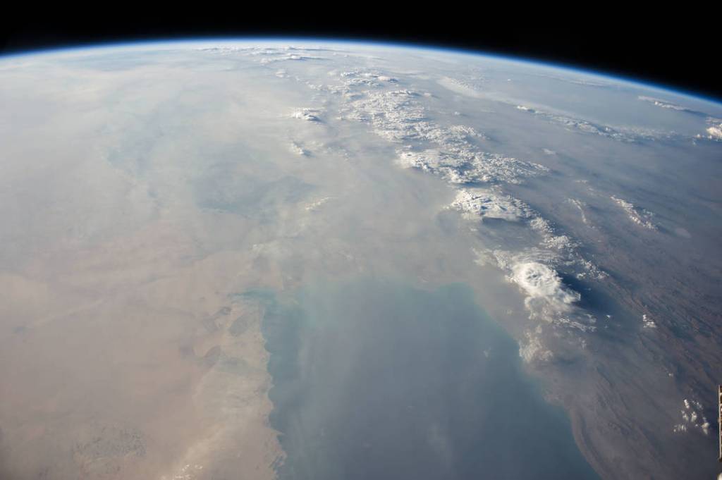 Dust Storm Obscures Persian Gulf