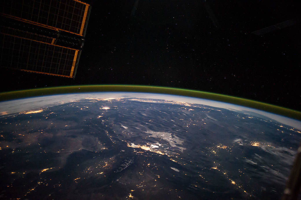 Moonlit Panorama of US West Coast