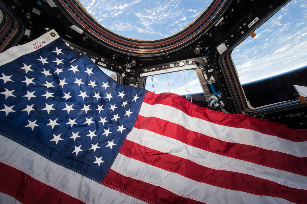 U.S. Flag in the Cupola