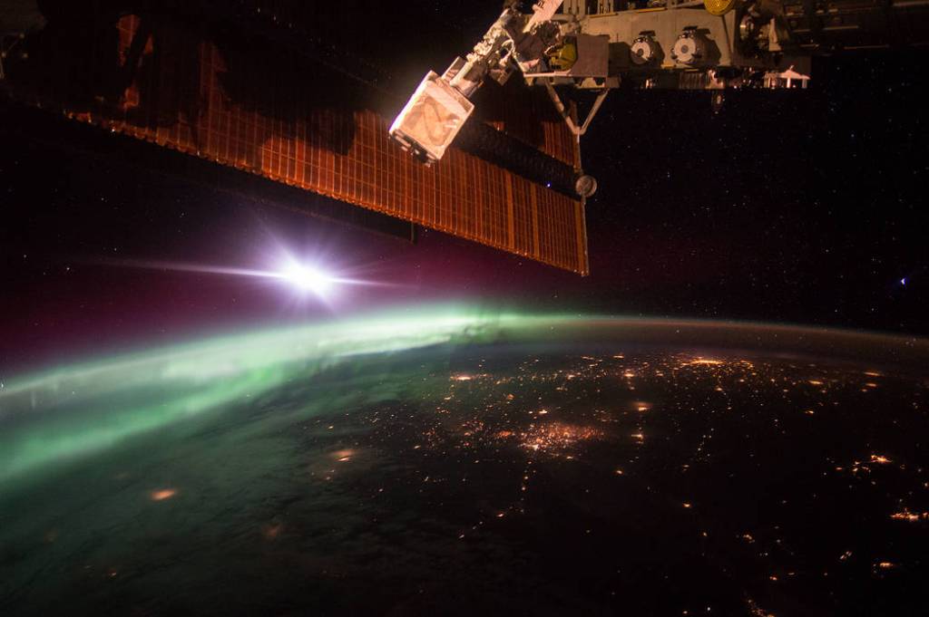 Morning Aurora From the Space Station
