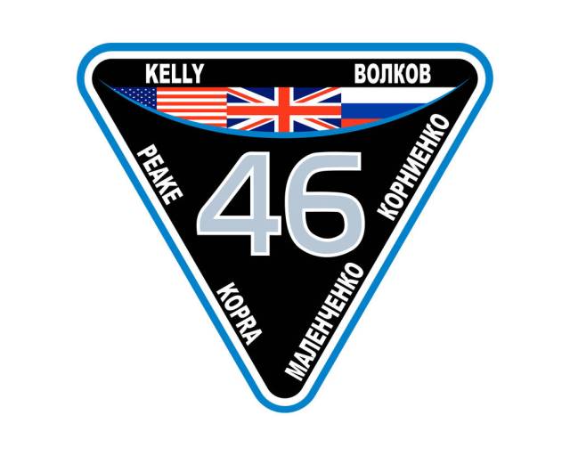 Official insignia and patch of Expedition 46.