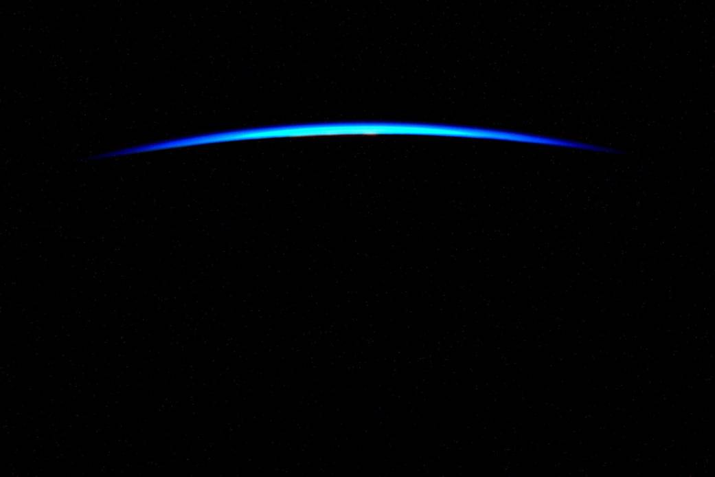 A thin blue line hints a new beginning with #sunrise.