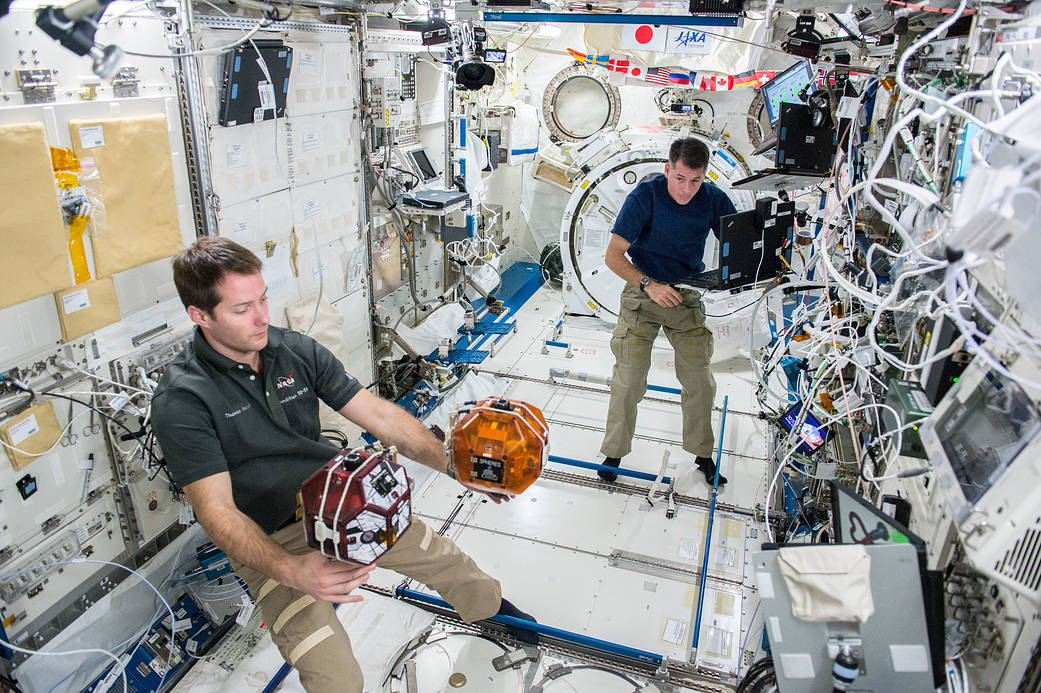 Expedition 50 Astronauts Thomas Pesquet and Shane Kimbrough