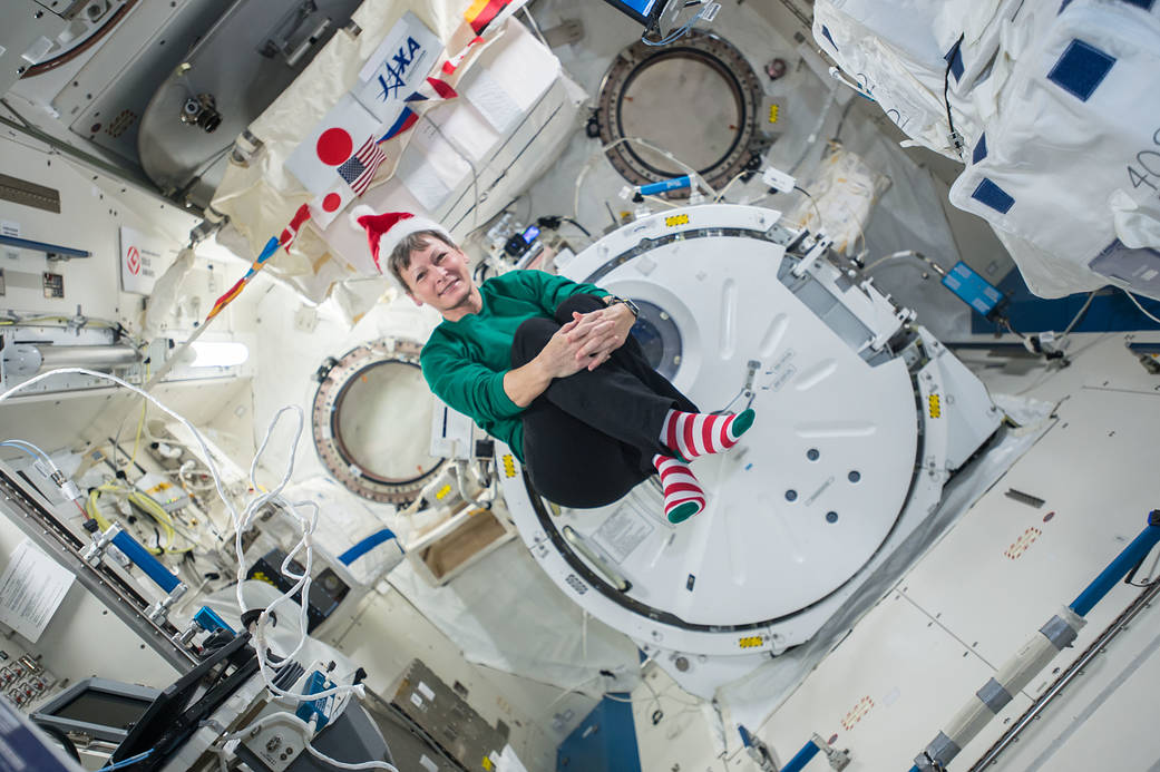 Astronaut Peggy Whitson in the Festive Spirit