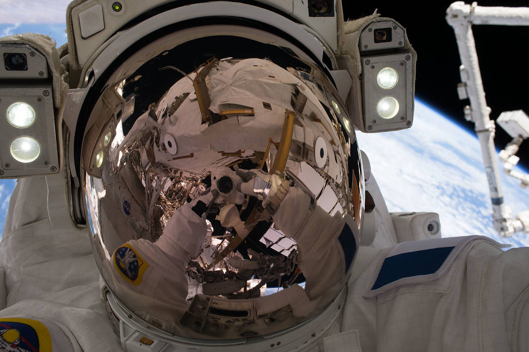 Astronaut Thomas Pesquet Takes a Space Selfie