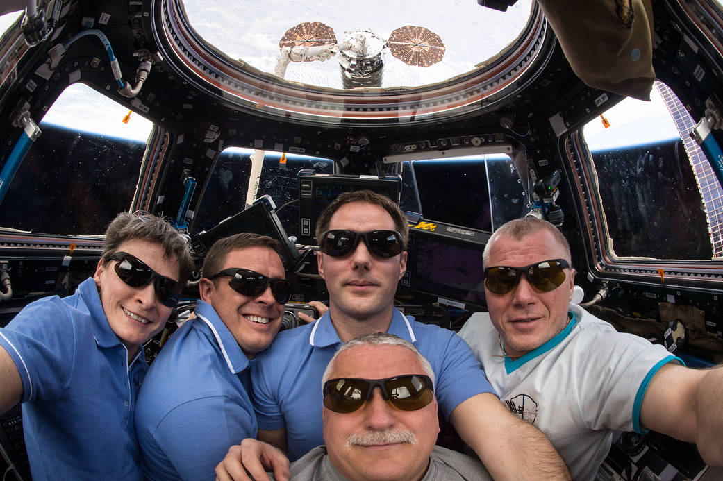 Expedition 51 Portrait Inside the Cupola