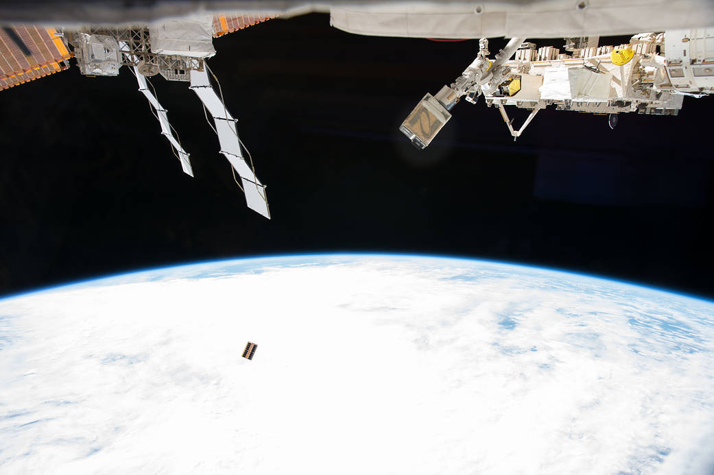 The EcAMSat is Deployed from the Space Station