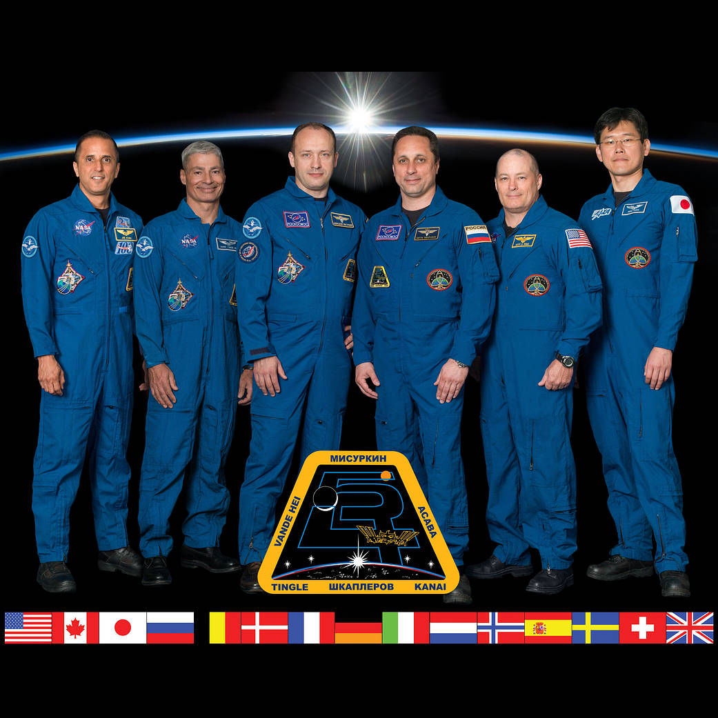 The Six-Member Expedition 54 Crew