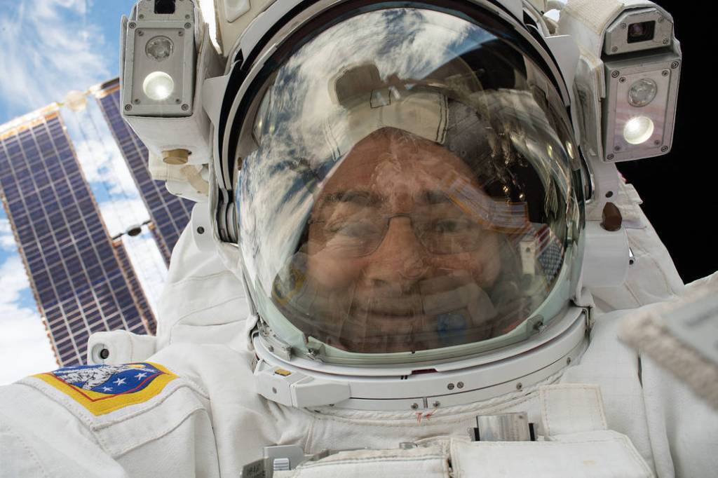 NASA Astronaut Mark Vande Hei’s “Space-Selfie”