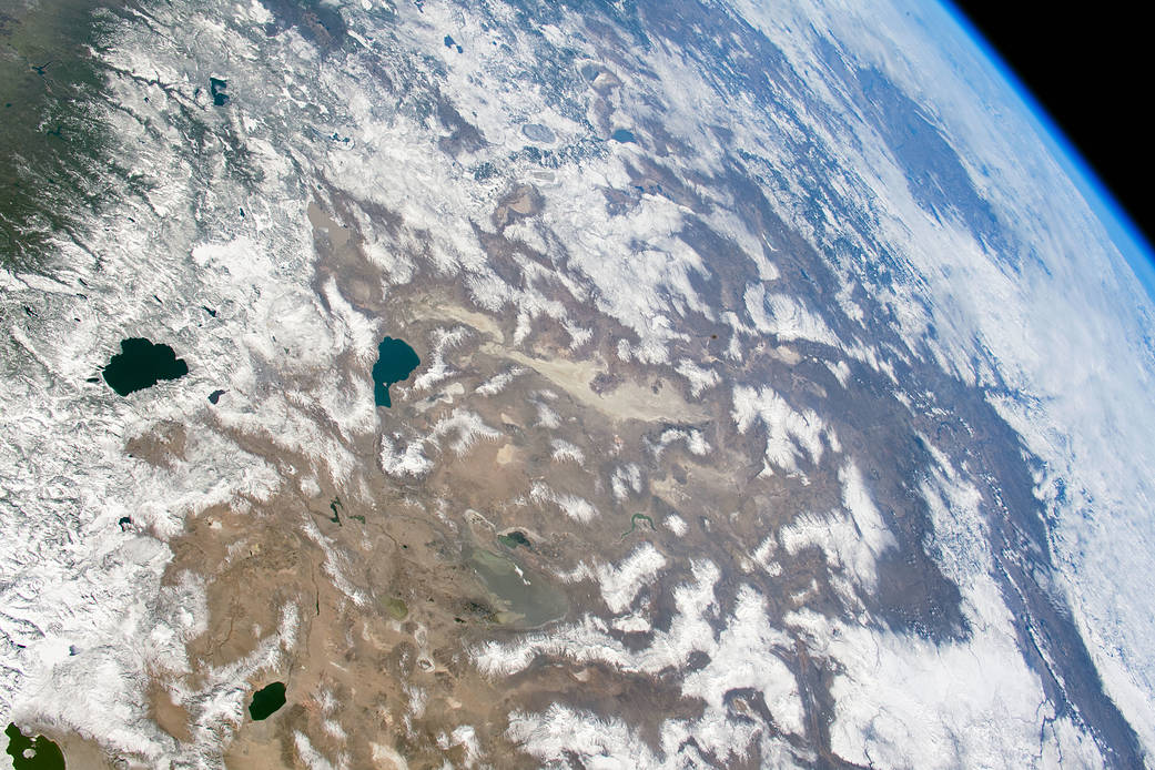 View of the American West from low Earth orbit