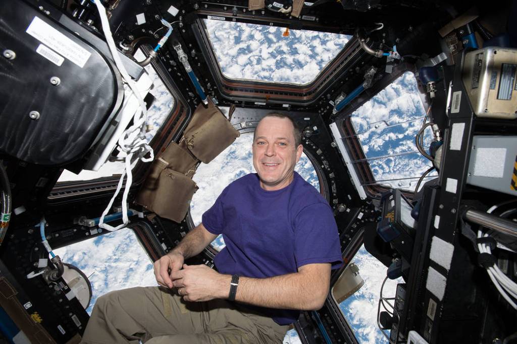 Astronaut Ricky Arnold in the Station’s Window to the World