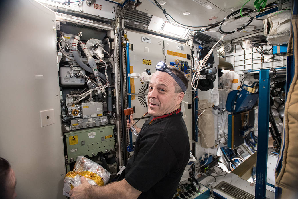 Expedition 56 Flight Engineer Ricky Arnold of NASA
