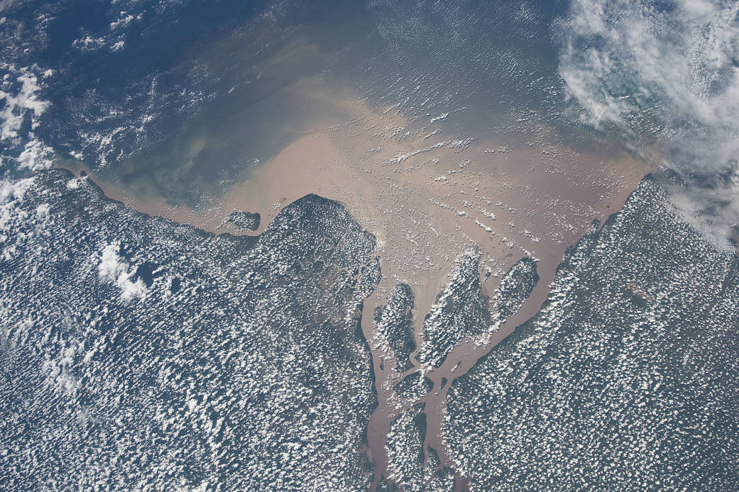 The northeast coast of Brazil and the Amazon River