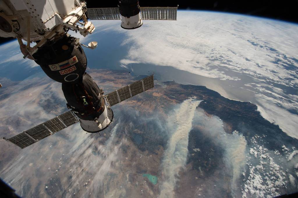 Wildfires in northern California in the Mendocino National Forest
