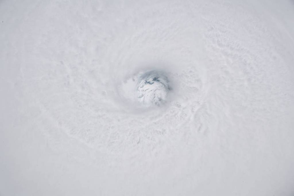 The fully-formed eye of Hurricane Hector