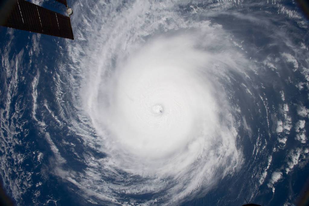 Directly above Hurricane Hector
