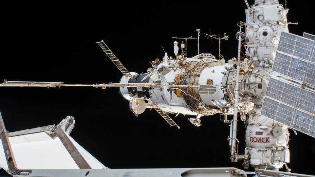 A portion of the International Space Station’s Russian segment
