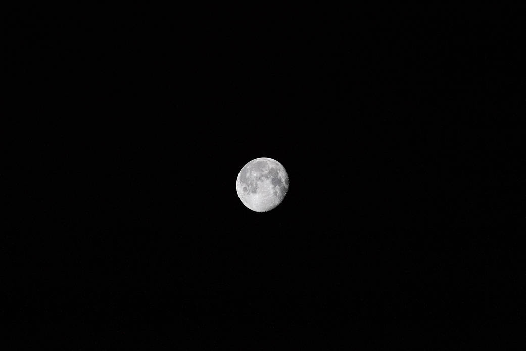 The Earth's moon in its waning gibbous stage