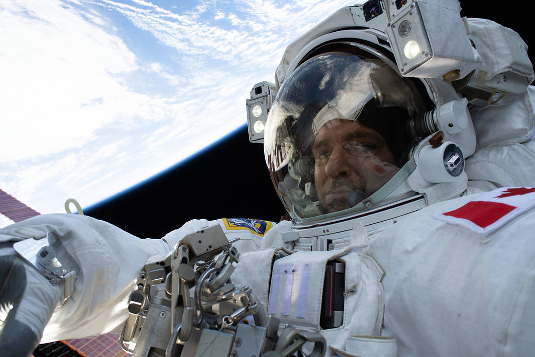 Spacewalker David Saint-Jacques of the Canadian Space Agency