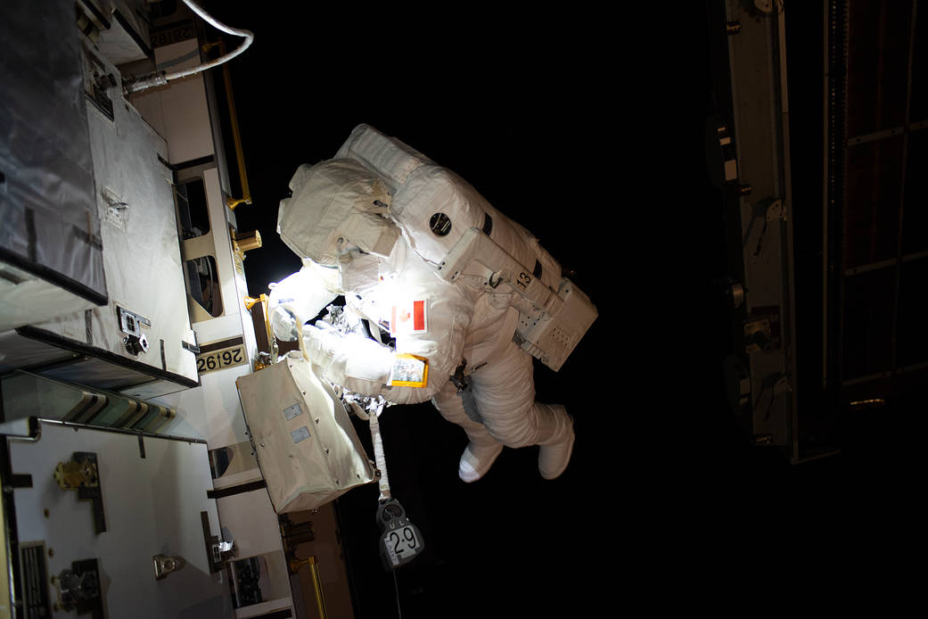 Spacewalker David Saint-Jacques of the Canadian Space Agency